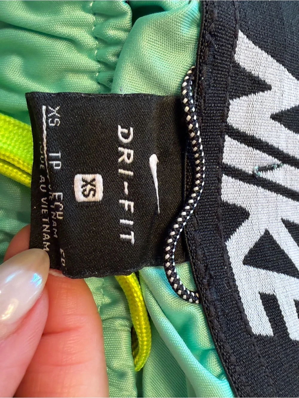 Nike Kid’s Aqua Gradient Athletic Shorts with Yellow Accents